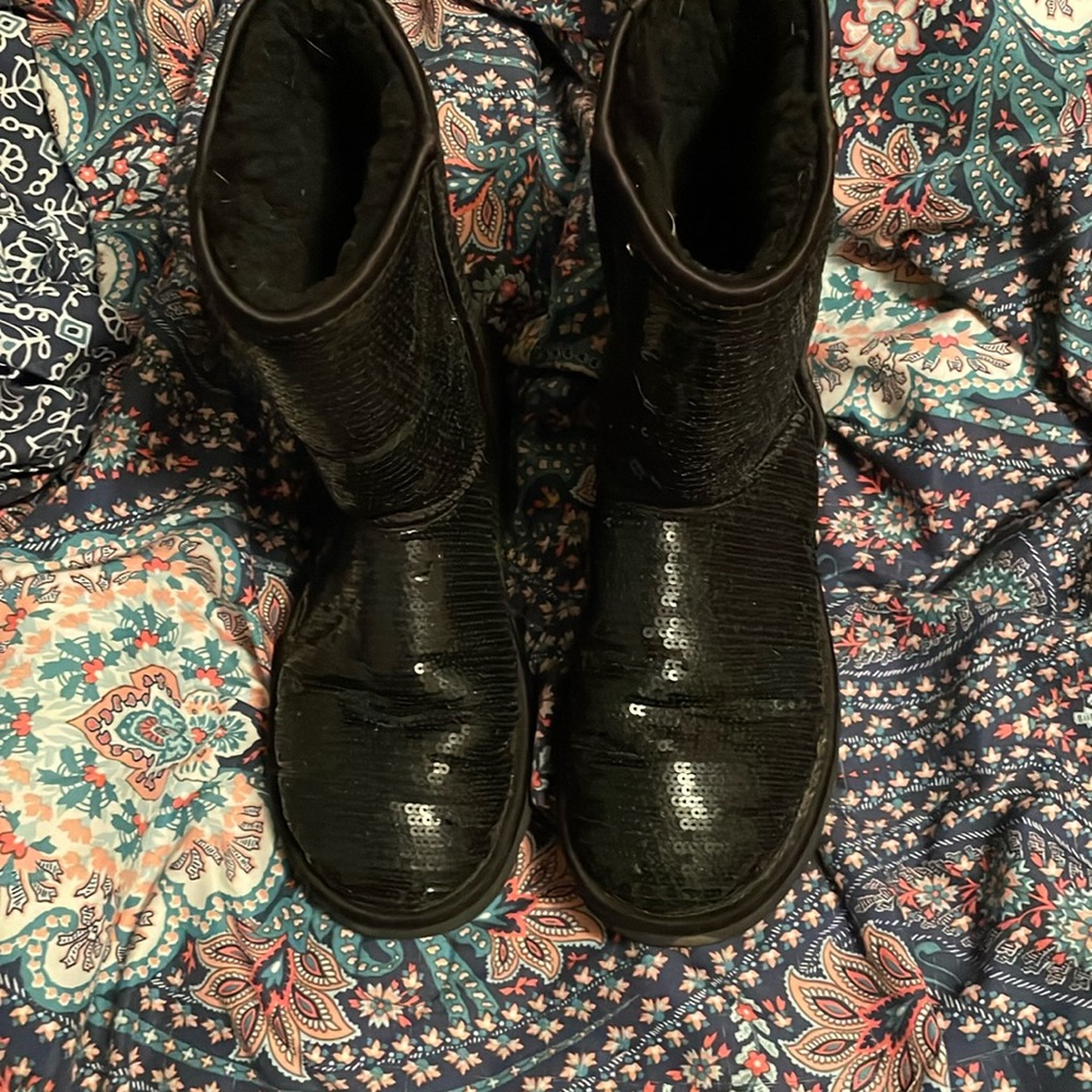 black sequin uggs